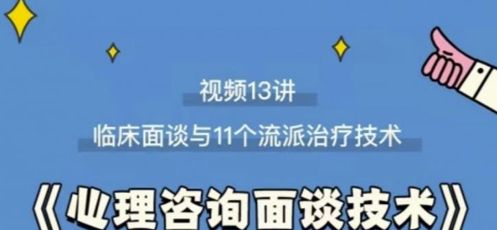 心理咨询面谈技术课理论讲授+案例实录+解释点评视频-凌耘闲说