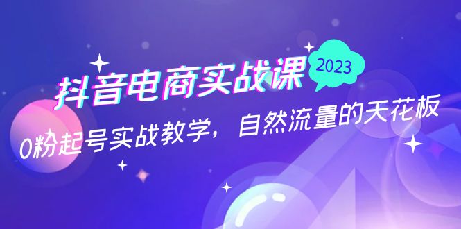 抖音电商实战课：0粉起号实战教学，自然流量的天花板（2月19最新）-凌耘闲说