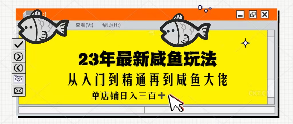 23年最新咸鱼玩法，从0-1单号日入300-凌耘闲说