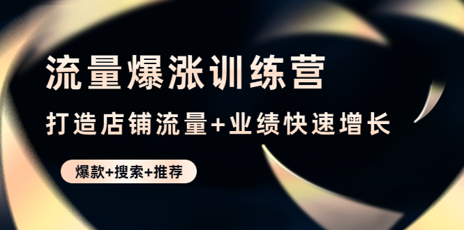 流量爆涨训练营：打造店铺流量+业绩快速增长 (爆款+搜索+推荐)-凌耘闲说