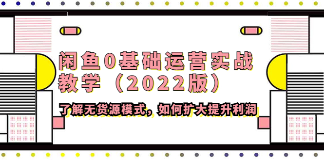 闲鱼0基础运营实战教学（2022版）了解无货源模式，如何扩大提升利润-凌耘闲说