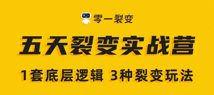 《5天裂变实战训练营》1套底层逻辑+3种裂变玩法，2020下半年微信裂变玩法-凌耘闲说