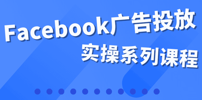 百万级广告操盘手带你玩Facebook全系列投放：运营和广告优化技能实操！-凌耘闲说