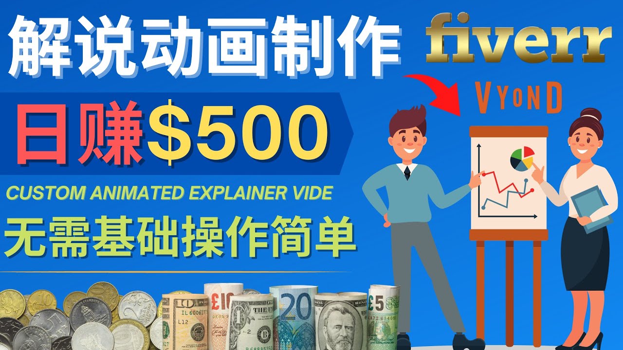 制作解说类动画视频（Animated Explainer）日赚500美元以上 – 0基础可操作-凌耘闲说