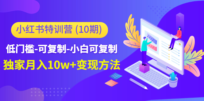 小红书特训营（第10期）低门槛-可复制-小白可复制-独家月入10w+变现方法-凌耘闲说