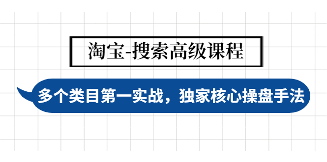 淘宝-搜索高级课程：多个类目第一实战，独家核心操盘手法-凌耘闲说