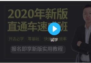 2020新版淘宝运营直通车实战玩法教程（价值299）-凌耘闲说