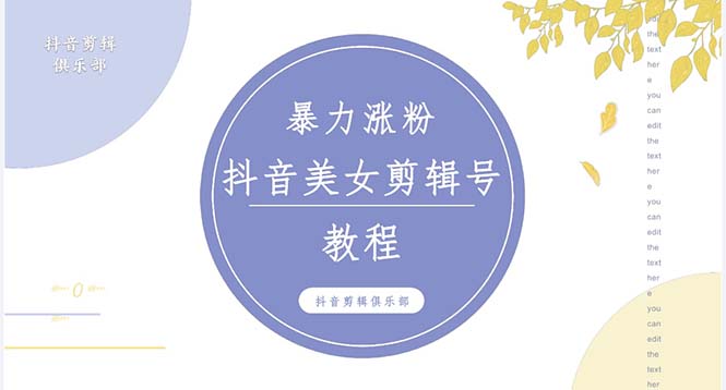 抖音快手暴力涨粉美女混剪视频教程 百分百过原创图片教程 附带违规申诉方法-凌耘闲说