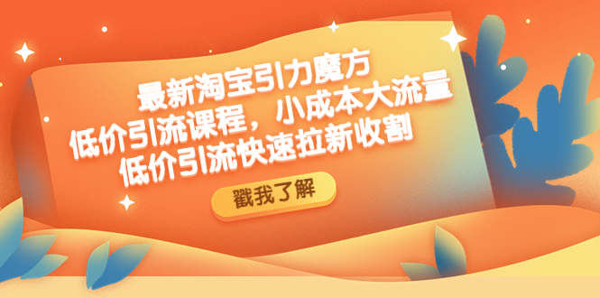 最新淘宝引力魔方低价引流实操：小成本大流量，低价引流快速拉新收割-凌耘闲说